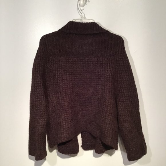 Chattawak Chunky Waffle Knit Button Front Cardigan T2 - Picture 5 of 13